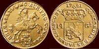 West-Friesland 14 gulden NOORDELIJKE NEDERLANDEN (NETHERLANDS) - REPUBLIEK, 1581-1795 - WEST-FRIESLAND - Gouden rijder van 1761, Enkhuizen -