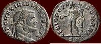 Roman Empire Follis MAXIMIANUS HERCULIUS, FIRST REIGN, 286-305 - BI Rome -