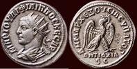 Roman Empire AS PHILIPPUS II AS CAESAR, 244-247 - SYRIA, SELEUKIS & PIERIA, ANTIOCHIA AD ORONTEM - AR Tetradrachm, Antiochia ad Orontem -