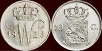 Koninkrijk der Nederlanden 10 Cents NEDERLAND (NETHERLANDS, KINGDOM) - WILLEM I, 1815-1840 - 1825, Utrecht -