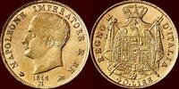 40 Lire ITALY, KINGDOM - NAPOLEON I, 1805-1814 - 1814/09M, Milano -