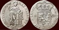 West-Friesland Driegulden NOORDELIJKE NEDERLANDEN (NETHERLANDS) - REPUBLIEK, 1581-1795 - WEST-FRIESLAND - 1793/2, Enkhuizen -