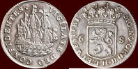 Holland Scheepjesschelling NOORDELIJKE NEDERLANDEN (NORTHERN NETHERLANDS) - REPUBLIEK, 1581-1795 - HOLLAND - 1736/5, Dordrecht -