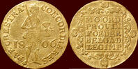  RUSSIA ( RUSSLAND ) - ALEXANDER I, 1801-1825 -   1806, St.Petersburg Gold ducat 1806 ss