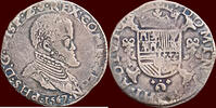 1/5 Philipsdaalder ZUIDELIJKE NEDERLANDEN (SOUTHERN NETHERLANDS) - GRAAFSCHAP VLAANDEREN - PHILIPS II, 1555-1598 - 1567, Brugge -