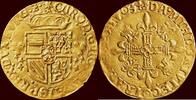 Gouden zonnekroon ZUIDELIJKE NEDERLANDEN (SOUTHERN NETHERLANDS) - HERTOGDOM BRABANT - KAREL V, 1506-1555 - 1554, Antwerpen -