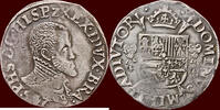 1/5 Philipsdaalder ZUIDELIJKE NEDERLANDEN (SOUTHERN NETHERLANDS) - HERTOGDOM BRABANT - PHILIPS II, 1555-1598 - 1556, Antwerpen -