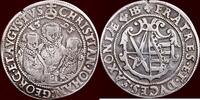 ¼ Taler GERMANY - SACHSEN, HERZOGTUM - CHRISTIAN II, JOHANN GEORG & AUGUST, 1591-1611 - 1595 HB, Dresden -