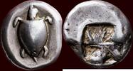  SARONIC ISLANDS - AEGINA -  circa 550-525 BC AR Stater 550-525 BC v. Chr. cf. Nomos, auction 17, 26 October 2018, lot 135 (in vz SFR 77.500 = 20%)