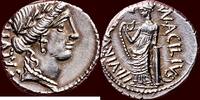 AR Denarius ROMAN IMPERATORS - MANIUS ACILIUS GLABRIO - ALLY OF JULIUS CAESAR - Rome -