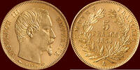 5 Francs FRANCE - SECOND EMPIRE - NAPOLEON III, 1852-1870 - 1854A, Paris -