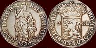 Friesland Tweegulden NOORDELIJKE NEDERLANDEN (NETHERLANDS) - REPUBLIEK, 1581-1795 - FRIESLAND - 1696, Leeuwarden -