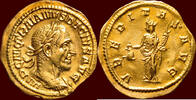 Roman Empire AV Aureus TRAJANUS DECIUS, 249-251 - Rome -