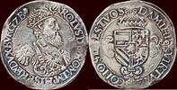 ZUIDELIJKE NEDERLANDEN (SOUTHERN NETHERLANDS) - HERTOGDOM BRABANT - KAREL V, 1506-1555 - Zilveren karolusgulden z.j. , Antwerpen -