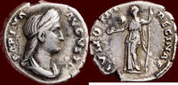 Roman Empire AR Denarius SABINA, wife of Hadrian - Rome (134) -
