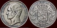 5 Francs BELGIUM - KINGDOM - LEOPOLD I, 1831-1865 - -