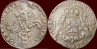 West-Friesland Zilveren rijder NOORDELIJKE NEDERLANDEN (NETHERLANDS) - REPUBLIEK, 1581-1795 - WEST-FRIESLAND - 1660, Medemblik -