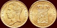 Koninkrijk der Nederlanden 10 Gulden NEDERLAND (NETHERLANDS, KINGDOM) - WILLEM I, 1815-1840 - 1824, Brussel -