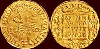 Overijssel Gouden dukaat NOORDELIJKE NEDERLANDEN (NETHERLANDS) - REPUBLIEK, 1581-1795 - OVERIJSSEL - STAD ZWOLLE - LEOPOLD I, 1657-1705 - -