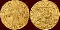 Overijssel Dubbele gouden dukaat NOORDELIJKE NEDERLANDEN (NETHERLAND) - REPUBLIEK - OVERIJSSEL - STAD KAMPEN - FERDINAND III, 1637-1657 - -