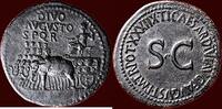 Roman Empire AE Sestertius TIBERIUS, 14-37 - ISSUE IN HONOUR OF DIVUS AUGUSTUS - Rome -