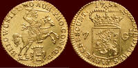 West-Friesland 7 gulden NOORDELIJKE NEDERLANDEN (NORTHERN NETHERLANDS) - REPUBLIEK, 1581-1795 - WEST-FRIESLAND - ½ Gouden rijder van 1751, Medemblik -
