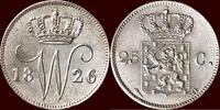 Koninkrijk der Nederlanden 25 Cents NEDERLAND (NETHERLANDS, KINGDOM) - WILLEM I, 1815-1840 - 1826, Utrecht -