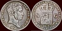 Koninkrijk der Nederlanden ½ Gulden NEDERLAND (NETHERLANDS, KINGDOM) - WILLEM I, 1815-1840 - 1822, Utrecht -