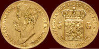 Koninkrijk der Nederlanden 5 Gulden NEDERLAND (NETHERLANDS, KINGDOM) - WILLEM I, 1815-1840 - 1827, Utrecht -