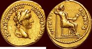 Roman Empire AV Aureus TIBERIUS, 14-37 - Lugdunum -