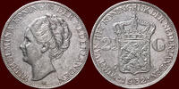 Koninkrijk der Nederlanden 2 ½ Gulden NEDERLAND (NETHERLANDS, KINGDOM) - WILHELMINA, 1890-1948 - -