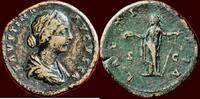 Roman Empire AE Sestertius FAUSTINA THE YOUNGER, wife of Marcus Aurelius - Rome -