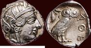 AR tetradrachm ATTIKA, ATHENE (ATHENS) - 454 - 404 BC -