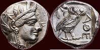 AR tetradrachm ATTIKA, ATHENE (ATHENS) - 454 - 404 BC -