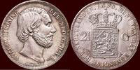 Koninkrijk der Nederlanden 2 ½ Gulden NEDERLAND (NETHERLANDS, KINGDOM) - WILLEM III, 1849-1890 - -