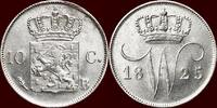 Koninkrijk der Nederlanden 10 Cents NEDERLAND (NETHERLANDS, KINGDOM) - WILLEM I, 1815-1840 - 1825, Brussel -