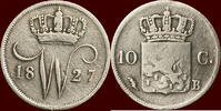 Koninkrijk der Nederlanden 10 Cents NEDERLAND (NETHERLANDS, KINGDOM) - WILLEM I, 1815-1840 - 1827, Brussel -