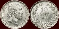 Koninkrijk der Nederlanden 10 Cents NEDERLAND (NETHERLANDS, KINGDOM) - WILLEM III, 1849-1890 - -