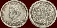 Koninkrijk der Nederlanden 10 Cents 1911 NEDERLAND (NETHERLANDS, KINGDOM... 40,00 EUR  Excl. 8,50 EUR Verzending