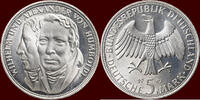 5 Mark 1967 F GERMANY - BRD -  1967 F, Stuttgart “von Humboldt” unz 9,00 EUR  Excl. 8,50 EUR Verzending