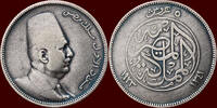 M&uuml;nzen 5 Piastres AH AH EGYPT - FUAD I, AH1341-1355 -  AH1341 (1923AD) I 13,00 EUR  Excl. 8,50 EUR Verzending