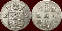 Zeeland Dubbele wapenstuiver 1765 NOORDELIJKE NEDERLANDEN (NETHERLANDS) ... 75,00 EUR  Excl. 8,50 EUR Verzending
