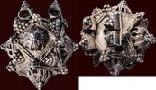 ARCHAEOLOGICAL OBJECT - MEDIEVAL - CENTRAL/EASTERN EUROPE - Silver necklace piece or pinhead (?), circa 9th / 11th century AD -