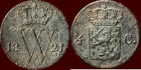 Koninkrijk der Nederlanden &frac12; Cent 1821 NEDERLAND (NETHERLANDS, KINGDOM) ... 25,00 EUR  Excl. 8,50 EUR Verzending