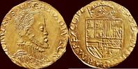Gouden reaal ZUIDELIJKE NEDERLANDEN (SOUTHERN NETHERLANDS) - GRAAFSCHAP VLAANDEREN - PHILIPS II, 1555-1598 - ½ z.j. , Brugge -