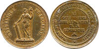 Frankreich Bronzemedaille Vereidigung des französichen Staatspräsident Adolphe Thiers -