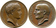 NAPOLEON UND SEINE ZEIT Bronzemedaille Napoleon I. / Aufenhalt im Ostpreußischen Osterode (Ostróda) -