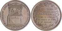 NAPOLEON UND SEINE ZEIT Bronzemedaille Grabmal für General Desaix auf dem Sankt-Bernhard -