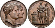 NAPOLEON UND SEINE ZEIT Bronzemedaille Hochzeit Napoleons mit Marie-Louise von Österreich -