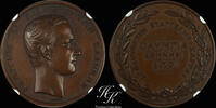 Greece MEDAL Bronze medal for Zappas Olympics 1875 NGC MS63 BN Greece -